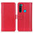 Leather Case Stands Flip Cover Holder M14L for Xiaomi Redmi Note 8 (2021) Red