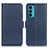 Leather Case Stands Flip Cover Holder M15L for Motorola Moto Edge 20 5G Blue