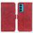 Leather Case Stands Flip Cover Holder M15L for Motorola Moto Edge 20 5G Red