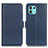 Leather Case Stands Flip Cover Holder M15L for Motorola Moto Edge 20 Lite 5G Blue