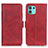 Leather Case Stands Flip Cover Holder M15L for Motorola Moto Edge 20 Lite 5G Red