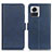 Leather Case Stands Flip Cover Holder M15L for Motorola Moto Edge 30 Ultra 5G Blue