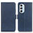 Leather Case Stands Flip Cover Holder M15L for Motorola Moto Edge Plus (2022) 5G Blue