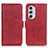 Leather Case Stands Flip Cover Holder M15L for Motorola Moto Edge Plus (2022) 5G Red