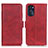 Leather Case Stands Flip Cover Holder M15L for Motorola Moto G 5G (2022) Red