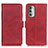 Leather Case Stands Flip Cover Holder M15L for Motorola Moto G Stylus (2022) 4G Red