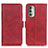 Leather Case Stands Flip Cover Holder M15L for Motorola Moto G Stylus (2022) 5G Red