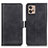Leather Case Stands Flip Cover Holder M15L for Motorola Moto G32 Black