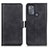 Leather Case Stands Flip Cover Holder M15L for Motorola Moto G50 Black