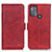 Leather Case Stands Flip Cover Holder M15L for Motorola Moto G50 Red