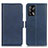 Leather Case Stands Flip Cover Holder M15L for Oppo A95 4G Blue