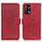 Leather Case Stands Flip Cover Holder M15L for Oppo A95 4G Red