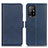 Leather Case Stands Flip Cover Holder M15L for Oppo F19 Pro+ Plus 5G Blue