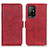 Leather Case Stands Flip Cover Holder M15L for Oppo F19 Pro+ Plus 5G Red