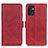 Leather Case Stands Flip Cover Holder M15L for Oppo Reno7 5G Red