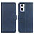 Leather Case Stands Flip Cover Holder M15L for Oppo Reno7 Z 5G Blue