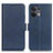 Leather Case Stands Flip Cover Holder M15L for Oppo Reno8 5G Blue