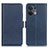 Leather Case Stands Flip Cover Holder M15L for Oppo Reno8 Pro 5G Blue