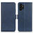 Leather Case Stands Flip Cover Holder M15L for Samsung Galaxy A04s Blue
