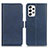 Leather Case Stands Flip Cover Holder M15L for Samsung Galaxy A23 5G Blue