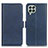 Leather Case Stands Flip Cover Holder M15L for Samsung Galaxy M33 5G Blue