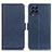 Leather Case Stands Flip Cover Holder M15L for Samsung Galaxy M53 5G Blue