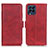 Leather Case Stands Flip Cover Holder M15L for Samsung Galaxy M53 5G Red