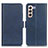 Leather Case Stands Flip Cover Holder M15L for Samsung Galaxy S21 Plus 5G Blue