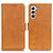 Leather Case Stands Flip Cover Holder M15L for Samsung Galaxy S21 Plus 5G Yellow
