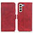 Leather Case Stands Flip Cover Holder M15L for Samsung Galaxy S23 Plus 5G Red