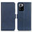 Leather Case Stands Flip Cover Holder M15L for Xiaomi Poco X3 GT 5G Blue