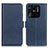 Leather Case Stands Flip Cover Holder M15L for Xiaomi Redmi 10 Power Blue