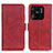 Leather Case Stands Flip Cover Holder M15L for Xiaomi Redmi 10 Power Red