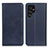 Leather Case Stands Flip Cover Holder M17L for Samsung Galaxy S22 Ultra 5G Blue