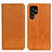 Leather Case Stands Flip Cover Holder M17L for Samsung Galaxy S22 Ultra 5G Yellow