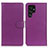 Leather Case Stands Flip Cover Holder M18L for Samsung Galaxy S22 Ultra 5G Purple