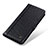 Leather Case Stands Flip Cover Holder M24L for Samsung Galaxy S22 5G Black
