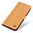 Leather Case Stands Flip Cover Holder M24L for Samsung Galaxy S22 5G Yellow