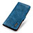 Leather Case Stands Flip Cover Holder M25L for Samsung Galaxy S22 Plus 5G Blue