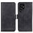 Leather Case Stands Flip Cover Holder M29L for Samsung Galaxy S22 Ultra 5G Black