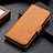 Leather Case Stands Flip Cover Holder ML15 for Samsung Galaxy A23 4G Light Brown