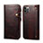 Leather Case Stands Flip Cover Holder MT1 for Apple iPhone 14 Pro Max Brown
