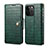 Leather Case Stands Flip Cover Holder MT6 for Apple iPhone 14 Pro Green