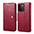 Leather Case Stands Flip Cover Holder MT6 for Apple iPhone 14 Pro Red
