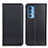 Leather Case Stands Flip Cover Holder N01P for Motorola Moto Edge 20 Pro 5G Black