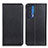 Leather Case Stands Flip Cover Holder N01P for Motorola Moto Edge (2021) 5G Black