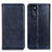 Leather Case Stands Flip Cover Holder N01P for Motorola Moto G 5G (2022) Blue