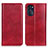 Leather Case Stands Flip Cover Holder N01P for Motorola Moto G 5G (2022) Red