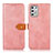 Leather Case Stands Flip Cover Holder N01P for Motorola Moto G Stylus (2021) Pink
