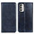 Leather Case Stands Flip Cover Holder N01P for Motorola Moto G Stylus (2022) 5G Blue